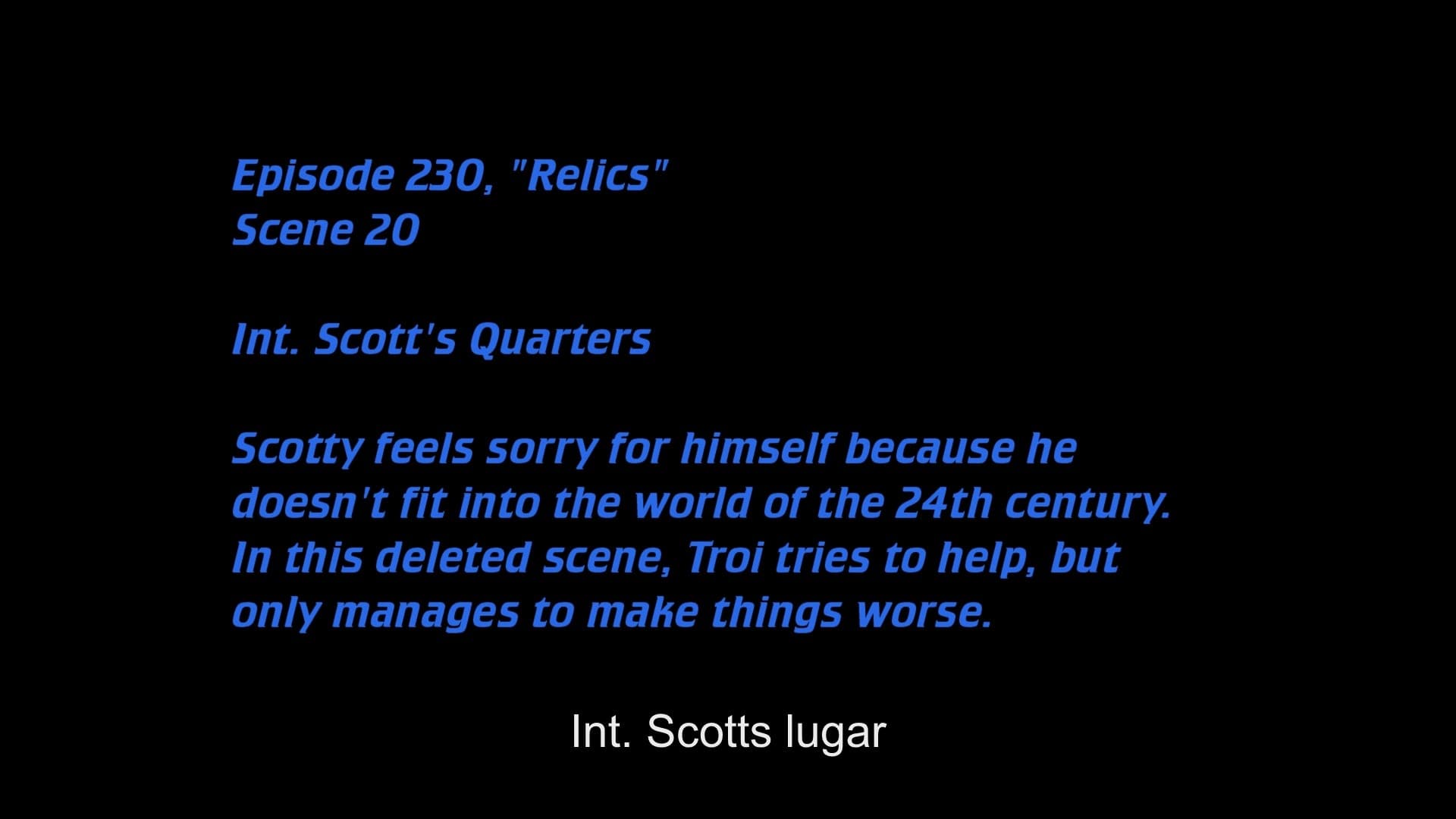 Deleted Scenes: S6E4 - Relics