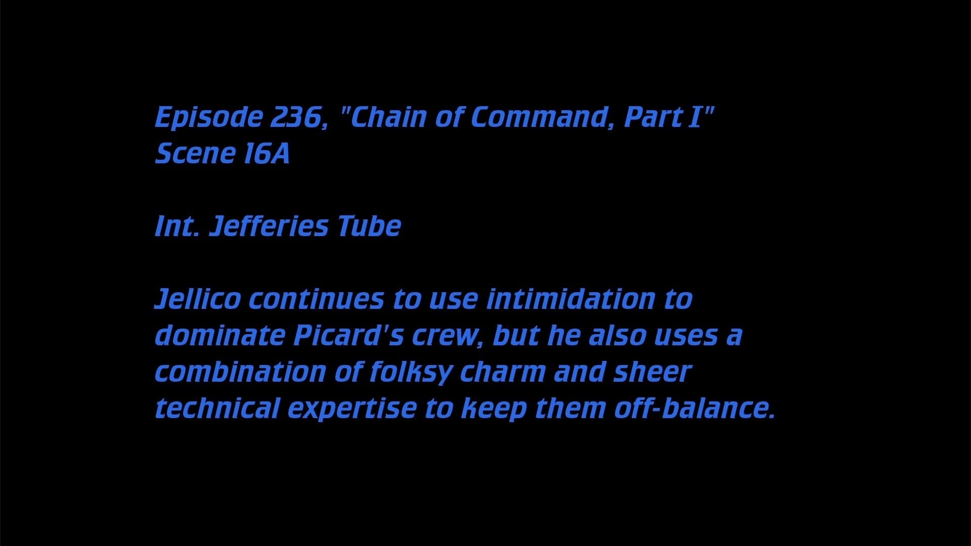 Deleted Scenes: S6E1 - Chain of Command (1)