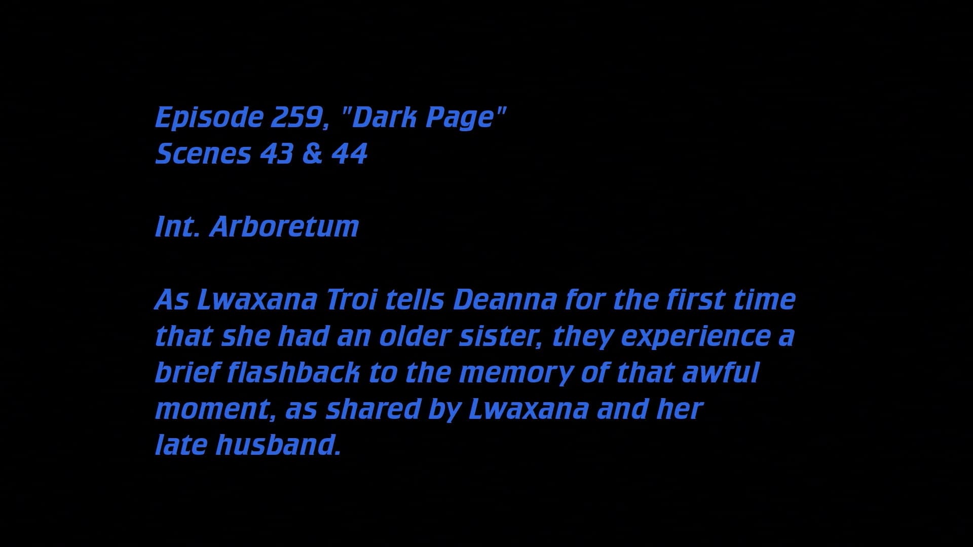 Deleted Scenes: S7E7 - Dark Page