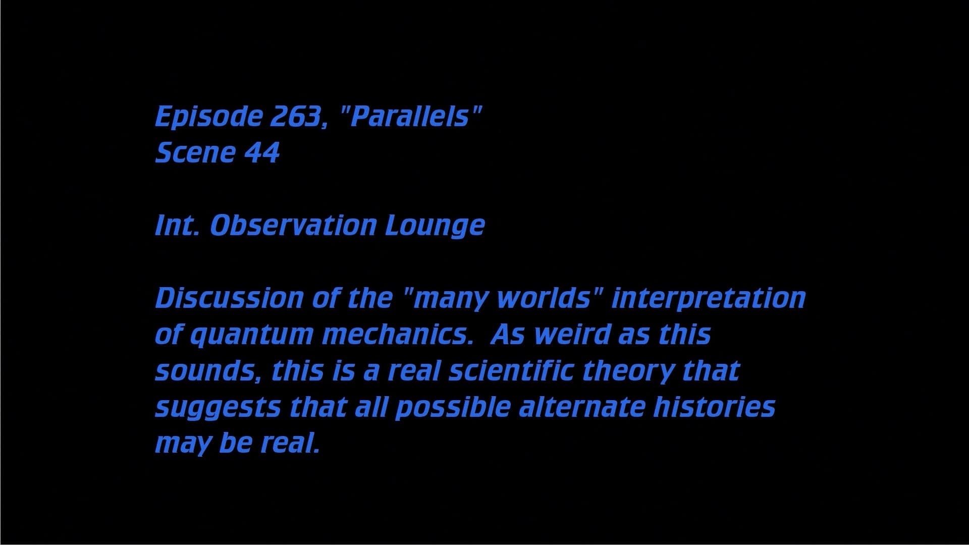 Deleted Scenes: S7E11 - Parallels