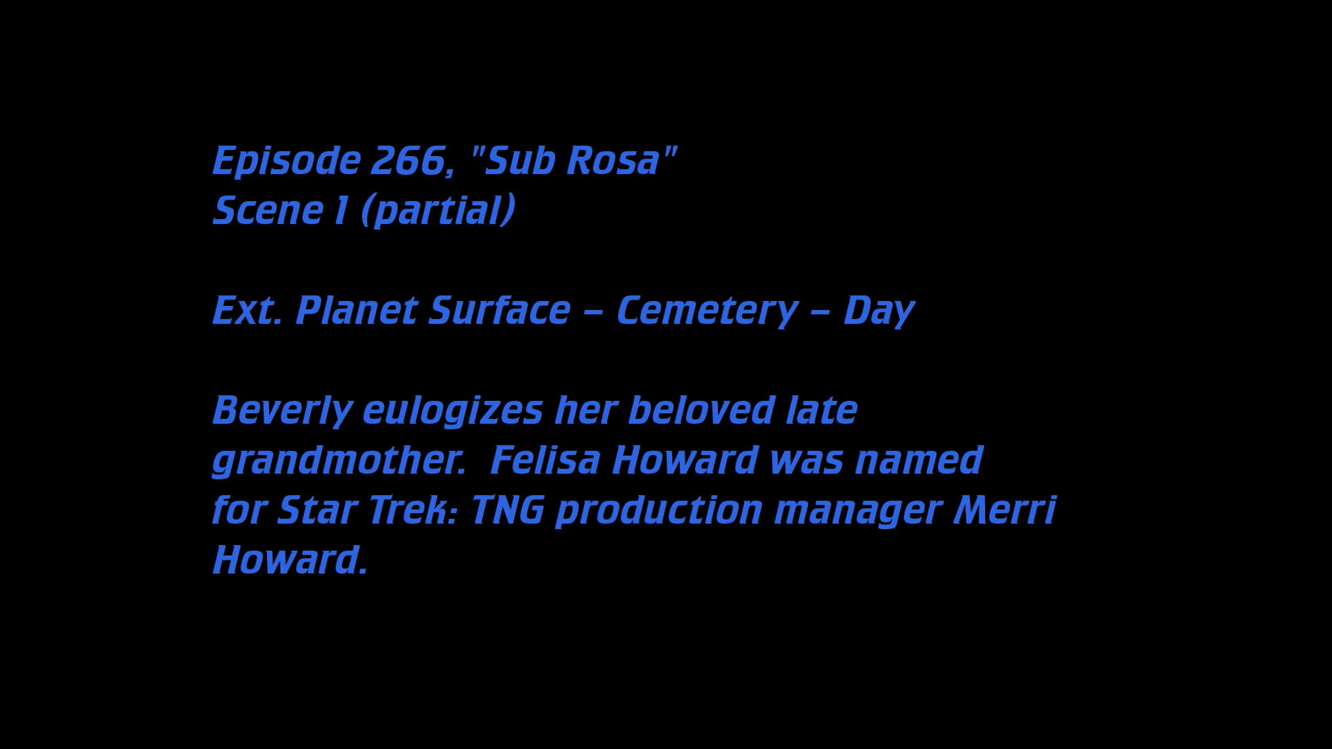 Deleted Scenes: S7E14 - Sub Rosa