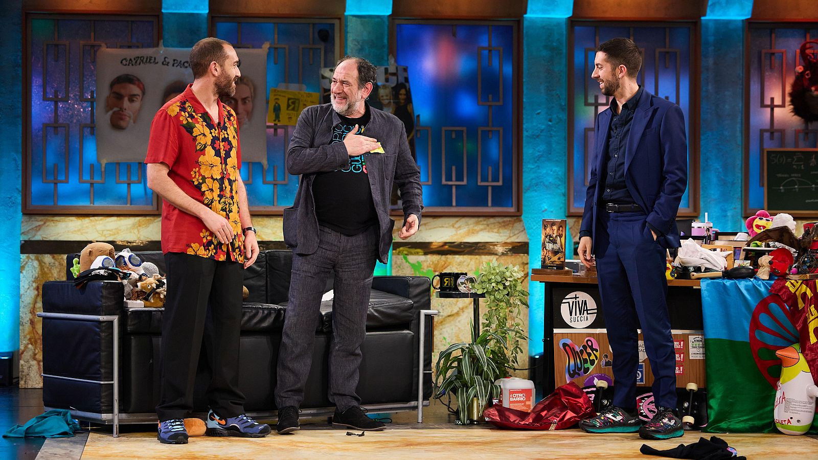 Karra Elejalde y Elvis Crespo