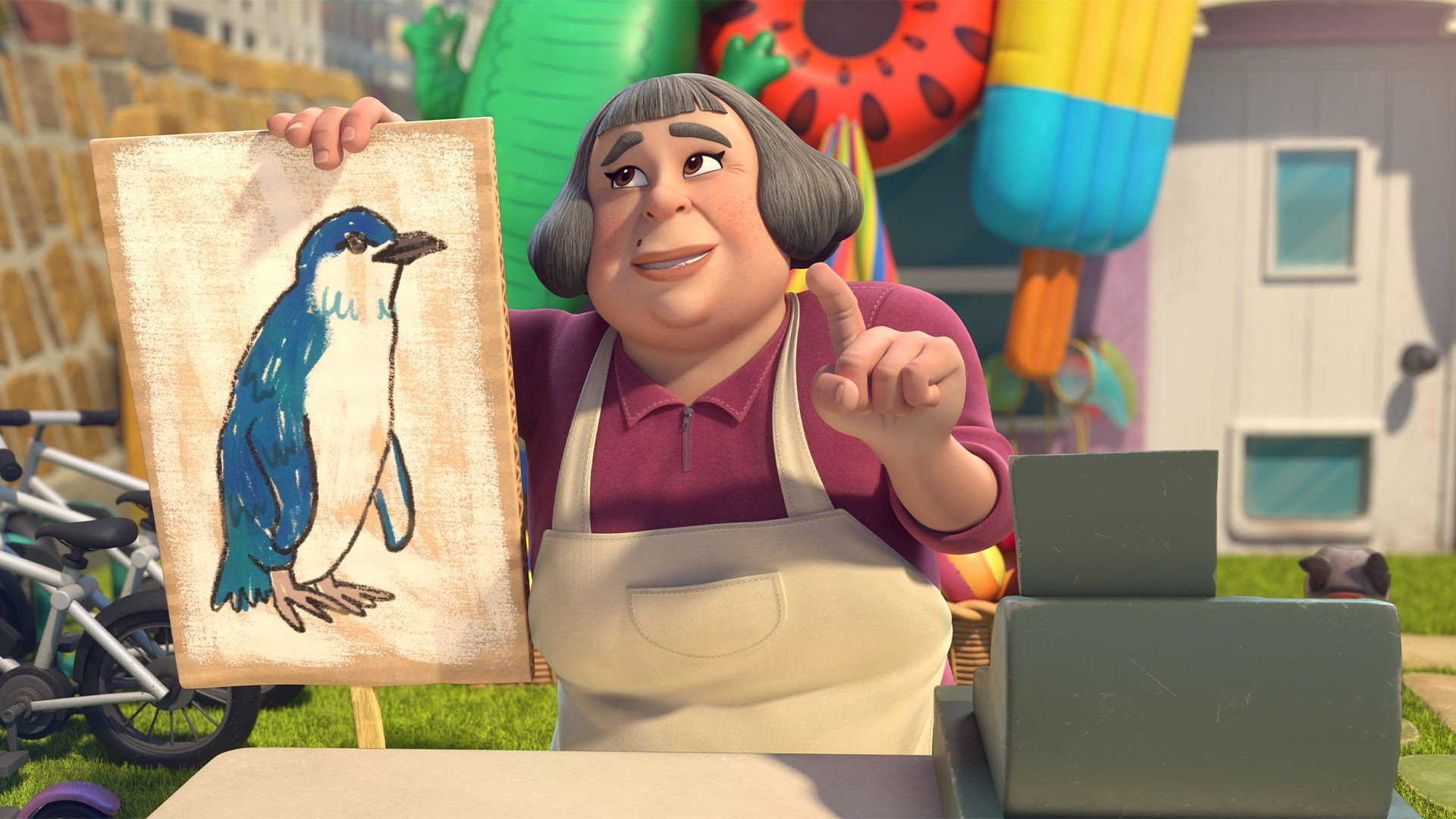 El pingüino de la mirilla