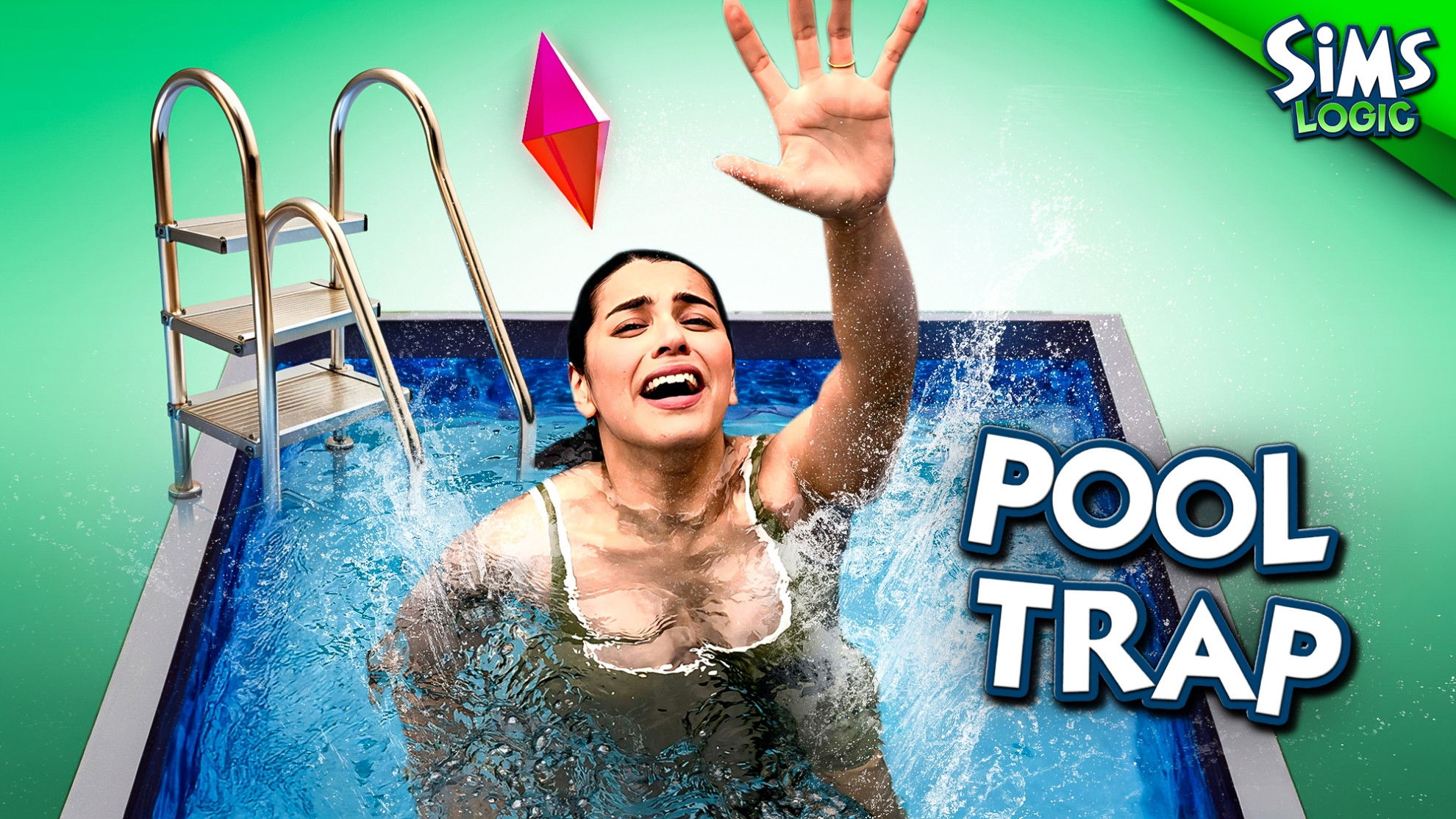 Atrapado en una piscina en Los Sims