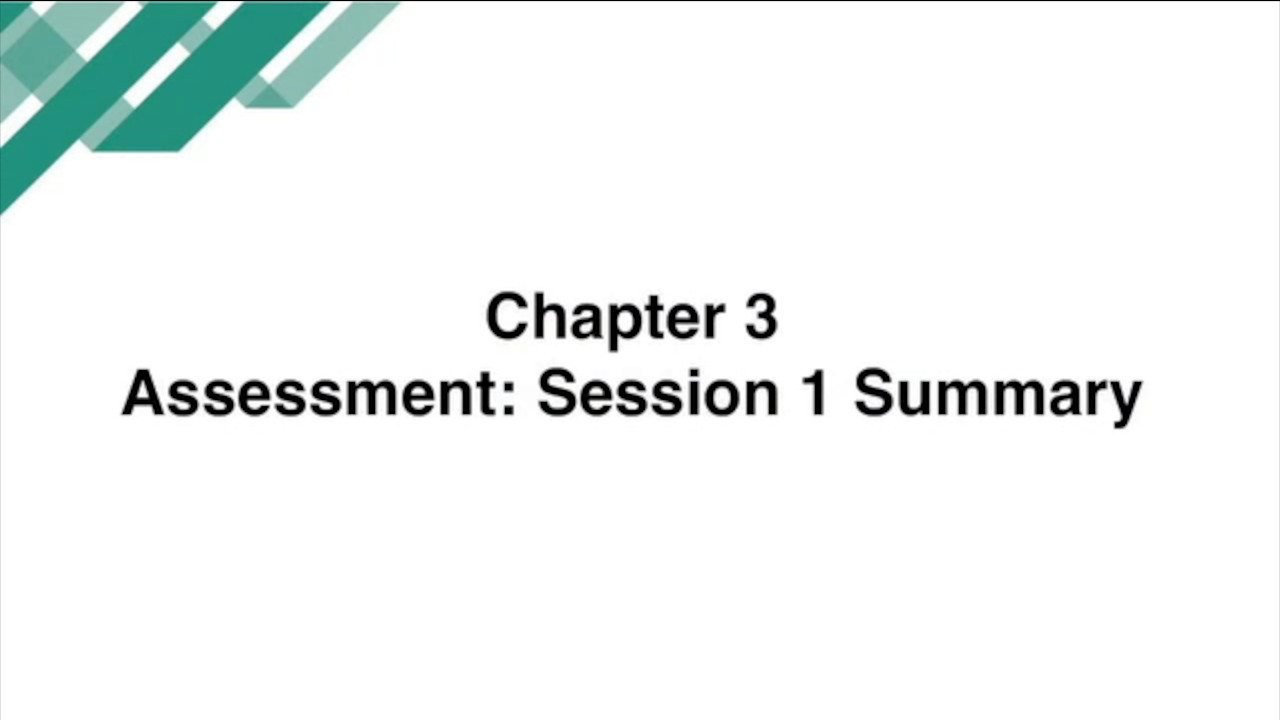 Capítulo - Evaluación: Sesión 1