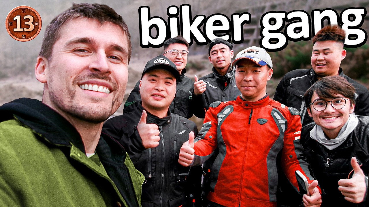 Nos unimos a una pandilla de motociclistas china