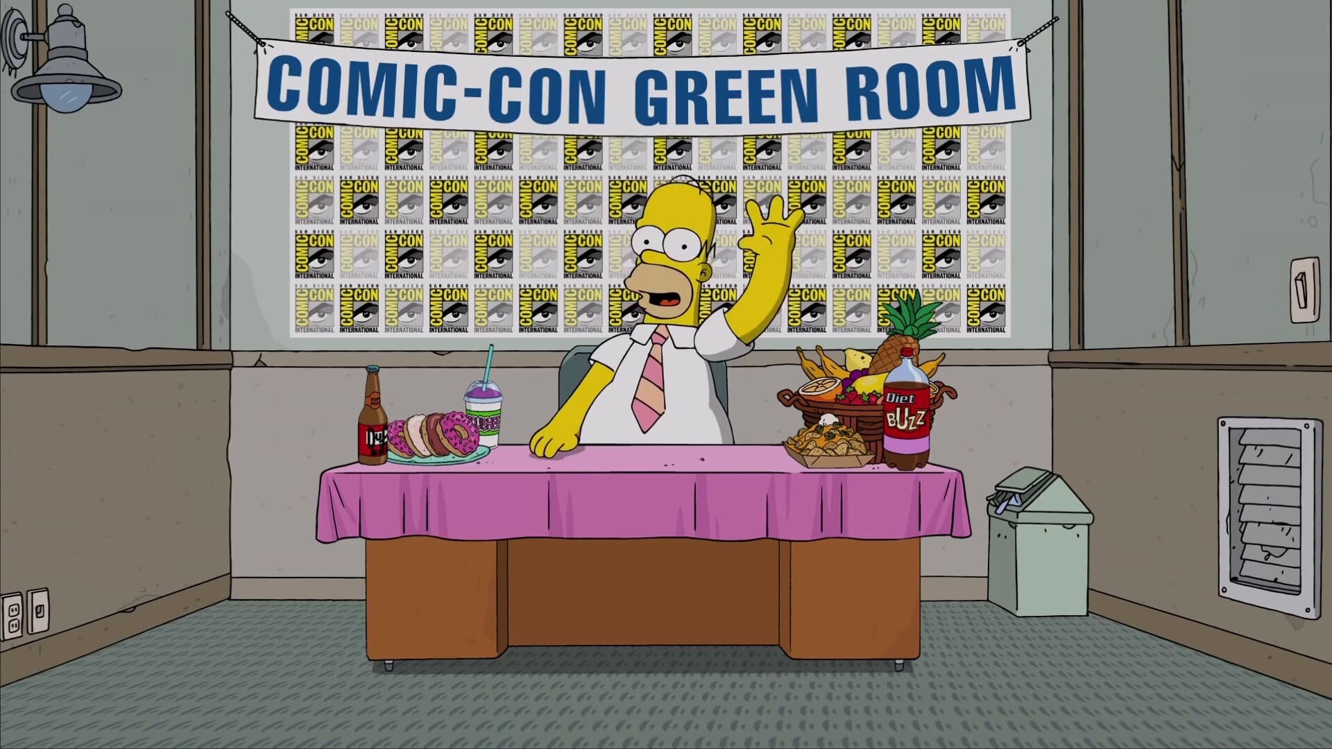 Homer from the Green Room at San Diego Comic-Con 216