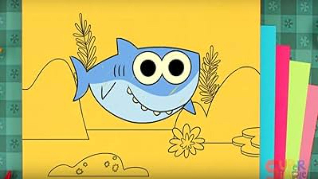 Cómo dibujar a Baby Shark