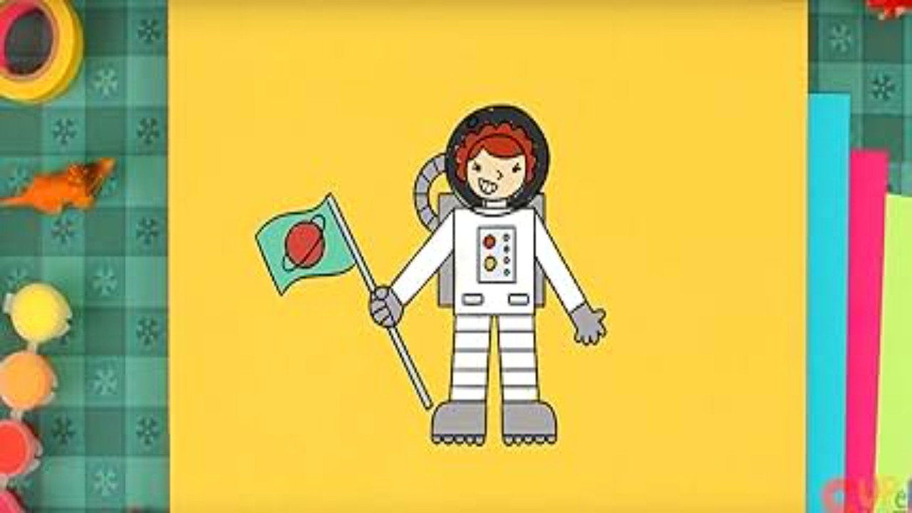 Cómo dibujar un astronauta