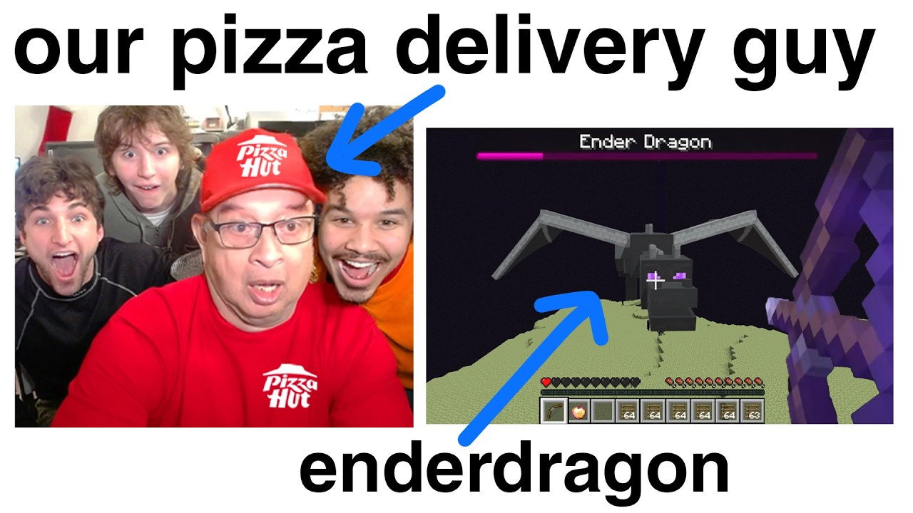 Pedir pizza y luego pedirle al repartidor que ‘beat’ Minecraft