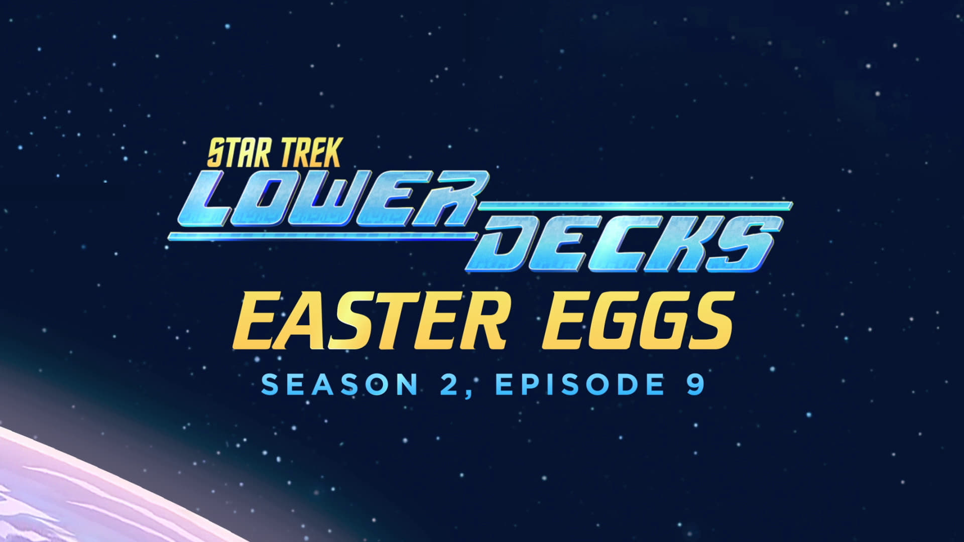 Easter Eggs - Season 2, Episode 9