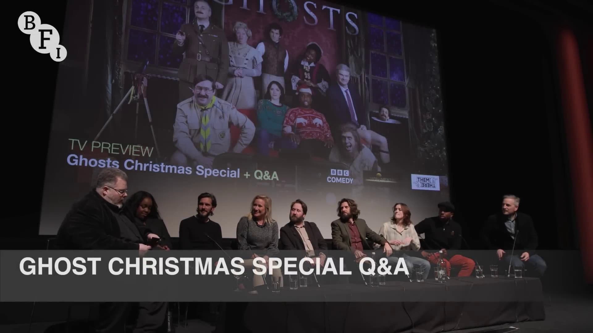 Ghosts cast on the Ghosts Christmas Special 222 - BFI QA