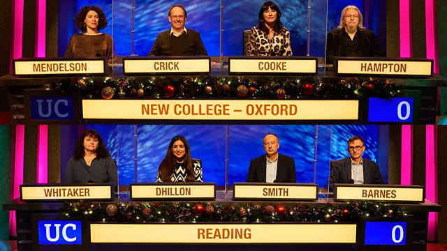 Christmas 22 - New College Oxford v Reading