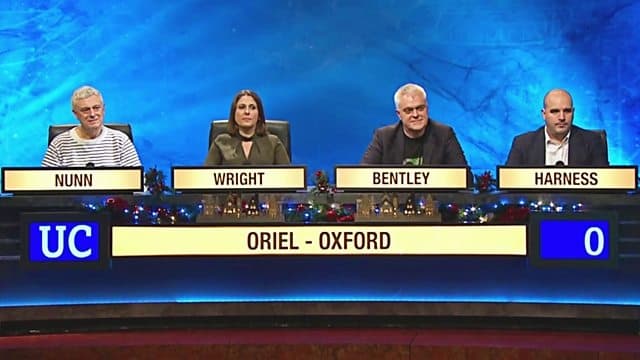 Christmas 21 - Oriel, Oxford v Trinity, Cambridge