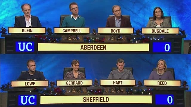 Christmas 21 - Aberdeen v Sheffield