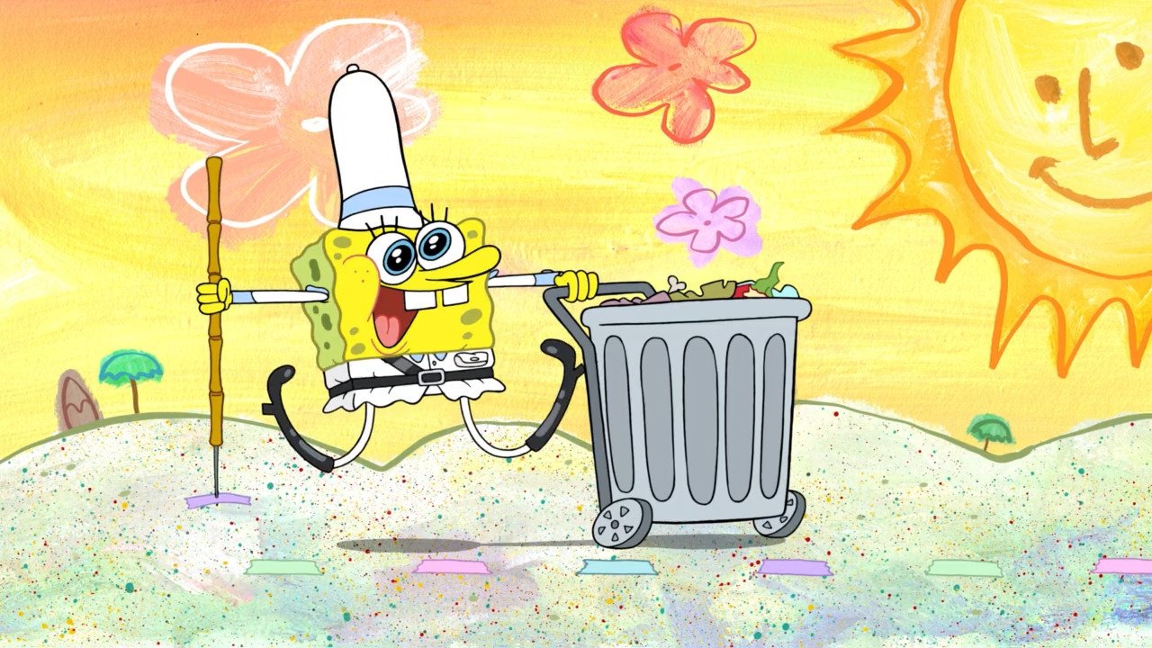SpongeBob Pantalones de Basura